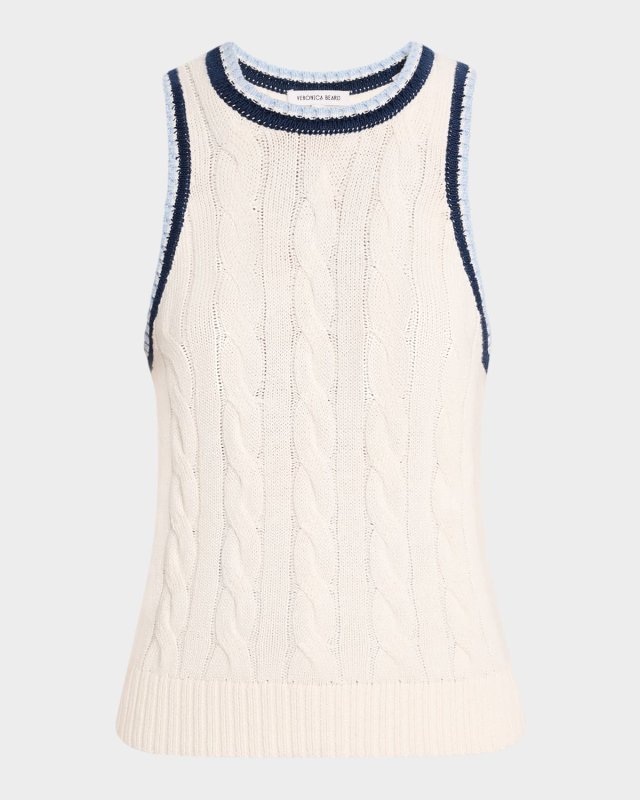 Jerrel Cable-Knit Tank Top